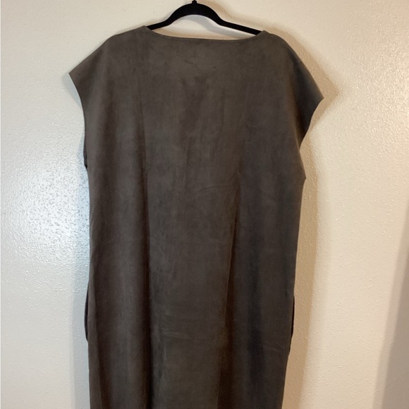 Aritzia Wilfred Free Nori Shift Suede Dress Size Large - Picture 4 of 10